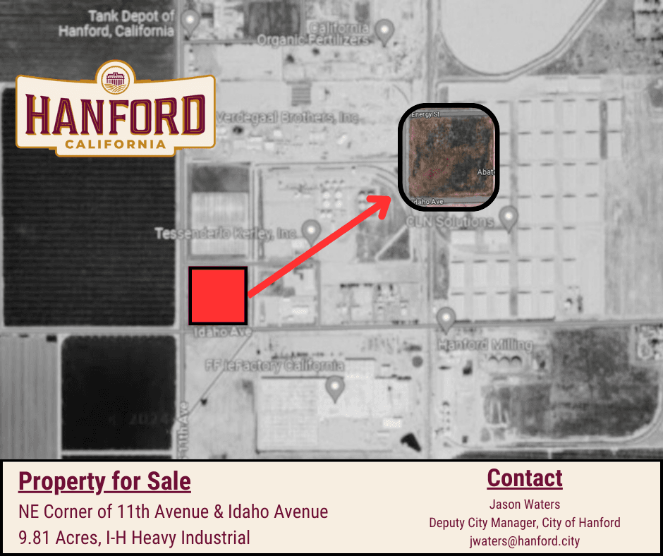 City industrial property flyer